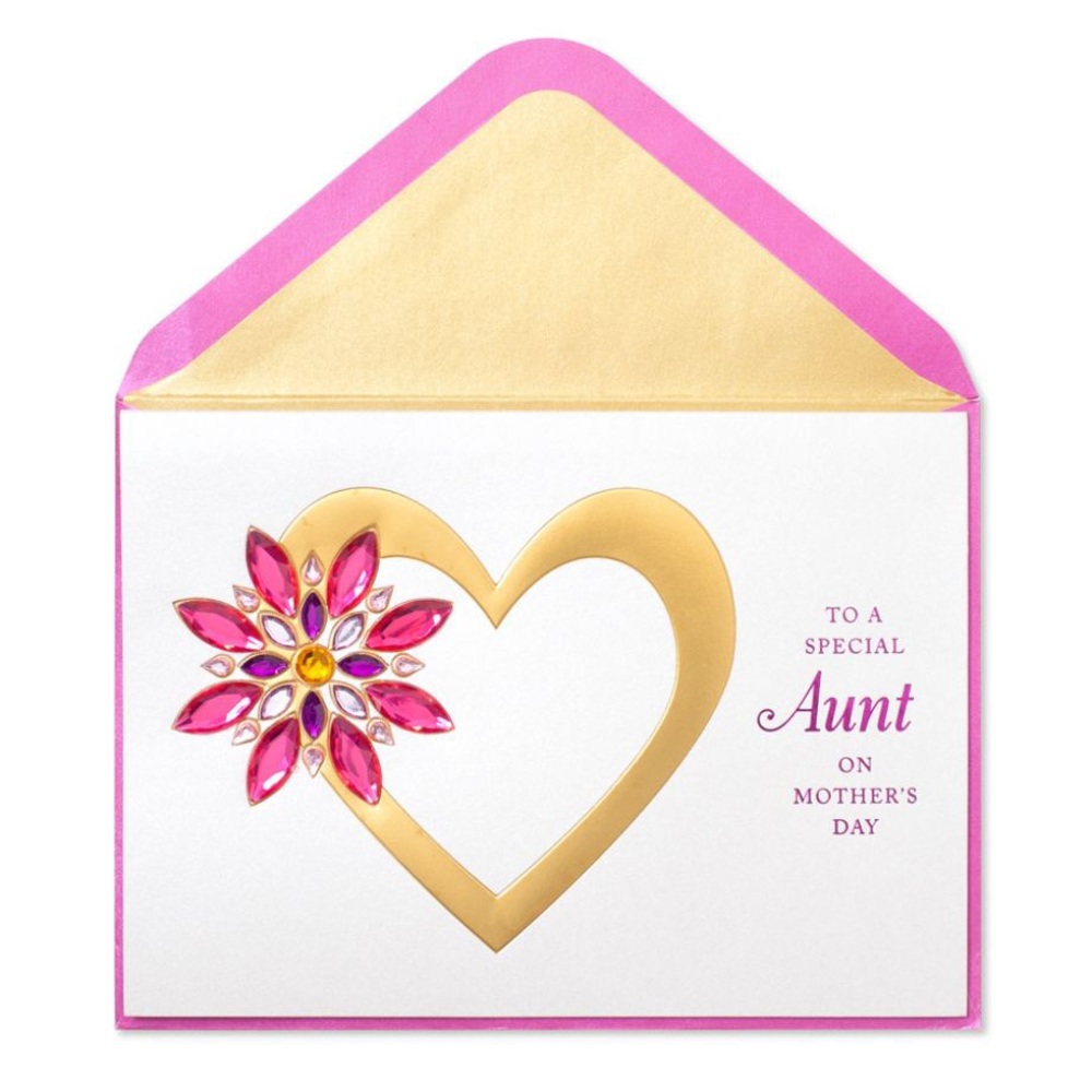 ⚡️5/$30⚡️Papyrus gem flower for aunt, MD card